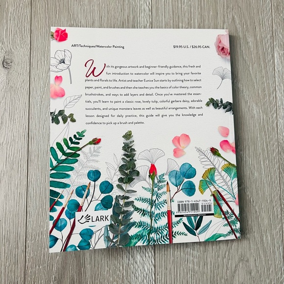 Watercolor Botanicals Book by Eunice Sun - Picture 2 of 3